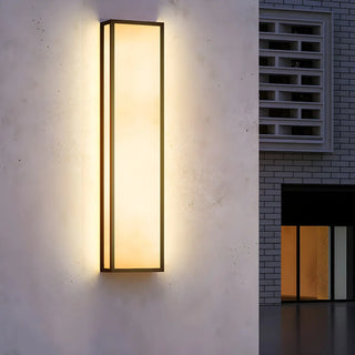 Contemporary Vertical Metal Resin External Wall Light Zawala Image - 9