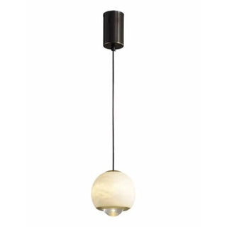 ZOWALA - Contemporary Globe Marble Bedroom White Pendant Light Image - 6