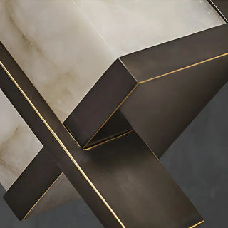 ZOWALA - Contemporary Vertical Stone Rectangle Wall Sconce Image - 11