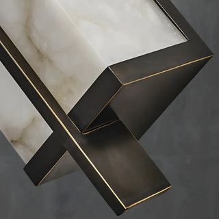 ZOWALA - Contemporary Vertical Stone Rectangle Wall Sconce Image - 12
