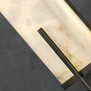 ZOWALA - Contemporary Vertical Stone Rectangle Wall Sconce Image - 13