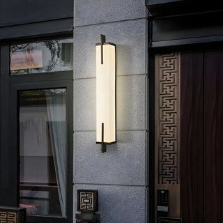 ZOWALA - Contemporary Vertical Stone Rectangle Wall Sconce Image - 15
