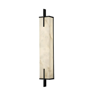ZOWALA - Contemporary Vertical Stone Rectangle Wall Sconce Image - 7