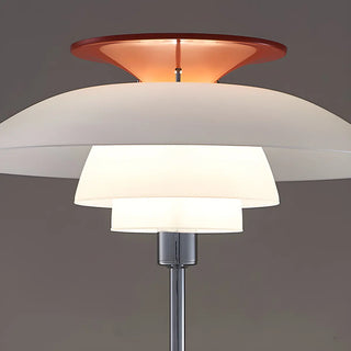 Contemporary White Tiered Cone Shade Floor Lamp Zawala Image - 5