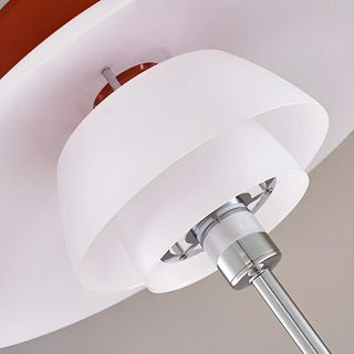 Contemporary White Tiered Cone Shade Floor Lamp Zawala Image - 6