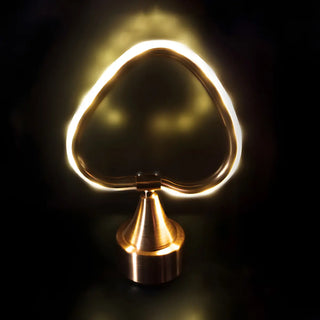Stylish Golden Geometric Cone Base Metal Table Lamp Image - 3