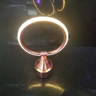 Stylish Golden Geometric Cone Base Metal Table Lamp Image - 6