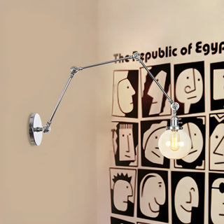 ZOWALA - Contemporary Swing Arm Ball Adjustable Glass Wall Sconce Image - 44