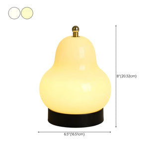 Artistic Cute Pear-Shaped Bedside Atmosphere Table Lamp Zawala #size