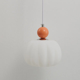 Bedroom Cream Yellow Pumpkin Pendant Wall Sconce Zawala Image - 13