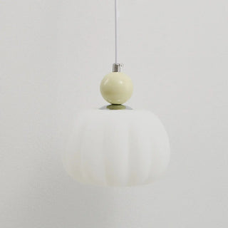 Bedroom Cream Yellow Pumpkin Pendant Wall Sconce Zawala Image - 15