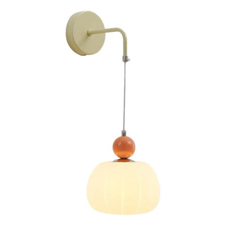 Bedroom Cream Yellow Pumpkin Pendant Wall Sconce Zawala Image - 16