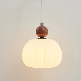 Bedroom Cream Yellow Pumpkin Pendant Wall Sconce Zawala Image - 8
