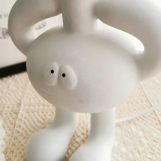 Creative White Bigfoot Moon Modern Resin Table Lamp Zawala Image - 13