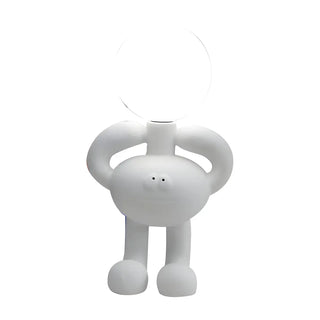 Creative White Bigfoot Moon Modern Resin Table Lamp Zawala Image - 15