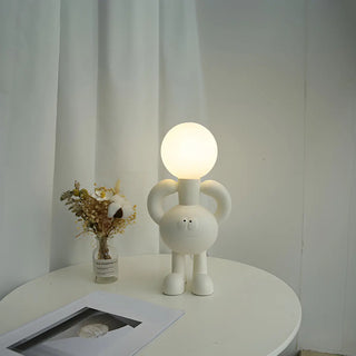Creative White Bigfoot Moon Modern Resin Table Lamp Zawala Image - 7