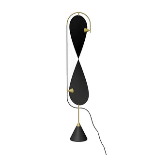 Creative Black Hourglass Metal LED Floor Lamp Zawala Image - 17