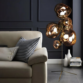 ZOWALA - Creative Gold Cluster Melt Floor Lamp Image - 1