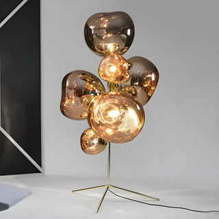 ZOWALA - Creative Gold Cluster Melt Floor Lamp Image - 4
