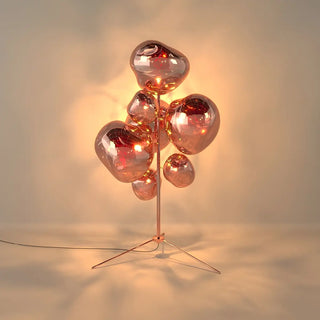 ZOWALA - Creative Gold Cluster Melt Floor Lamp Image - 6