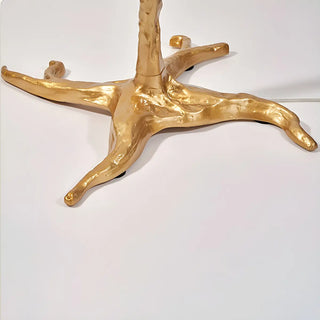 Creative White Feather Gold Branch Stand Floor Lamp Zawala Image - 7