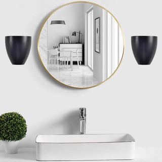 ZOWALA - Modern Cup-Shaped Black Up Down Vanity Wall Light Image - 1