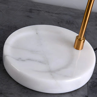 Modern Flower Glass Curved Metal Arm Candle Table Zawala Image - 17