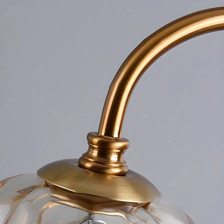 Modern Flower Glass Curved Metal Arm Candle Table Zawala Image - 19