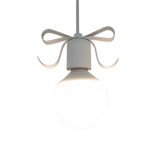 Cute Pink Bow White Globe Children Room Pendant Light Zawala Image - 7