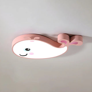 Corridor Adorable Whale LED Flush Mount Ceiling Light Zawala Image - 10