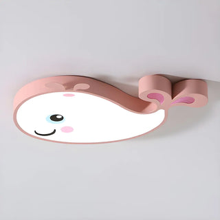 Corridor Adorable Whale LED Flush Mount Ceiling Light Zawala Image - 13