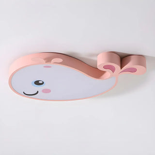 Corridor Adorable Whale LED Flush Mount Ceiling Light Zawala Image - 14