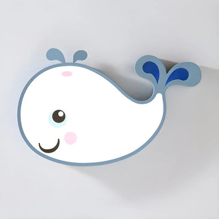 Corridor Adorable Whale LED Flush Mount Ceiling Light Zawala Image - 15
