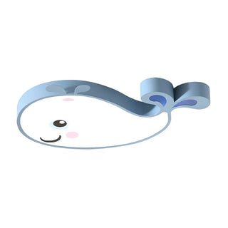 Corridor Adorable Whale LED Flush Mount Ceiling Light Zawala Image - 18