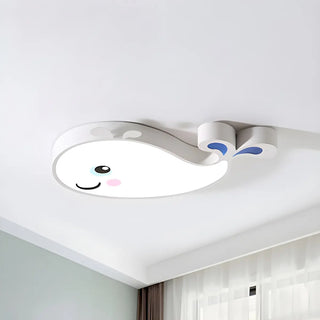 Corridor Adorable Whale LED Flush Mount Ceiling Light Zawala Image - 7