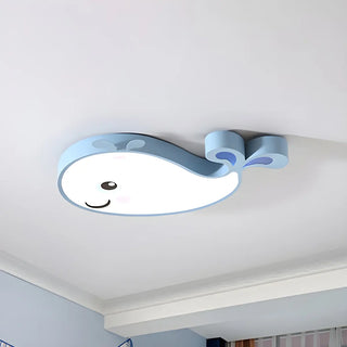 Corridor Adorable Whale LED Flush Mount Ceiling Light Zawala Image - 8