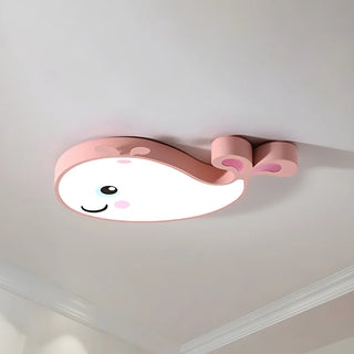 Corridor Adorable Whale LED Flush Mount Ceiling Light Zawala Image - 9