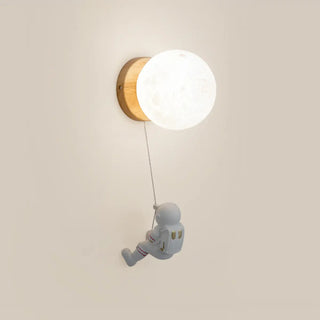 ZOWALA - Kids Wood Globe Indoor Wall Light Image - 10