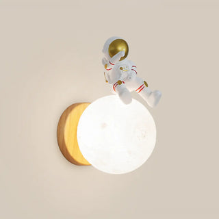 ZOWALA - Kids Wood Globe Indoor Wall Light Image - 12