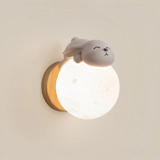 ZOWALA - Kids Wood Globe Indoor Wall Light Image - 9