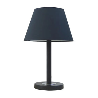 Elegant Black Fabric Cone Bedroom Decor Table Lamp Image - 4