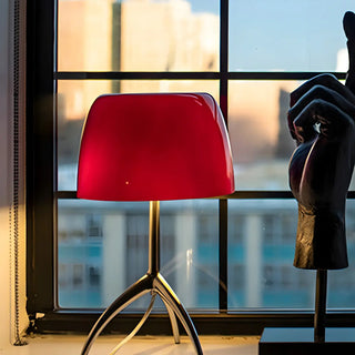 Contemporary Domed Glass Tripod Decorative Table Lamp Zawala Image - 3