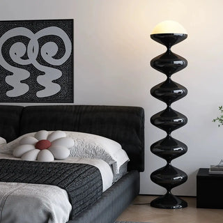 Decorative Green Dome Column Metal LED Floor Lamp Zawala Image - 2
