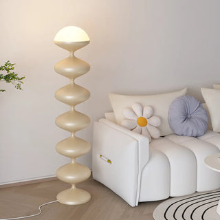 Decorative Green Dome Column Metal LED Floor Lamp Zawala Image - 3