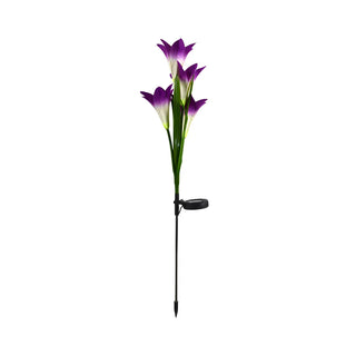 Decorative Plastic Lily Bouquet LED Landscape Lighting Zawala Image - 14