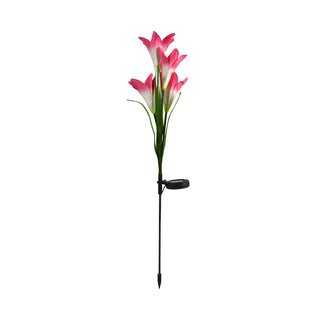 Decorative Plastic Lily Bouquet LED Landscape Lighting Zawala Image - 2