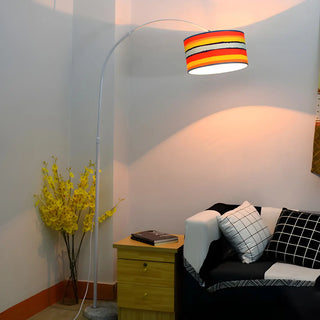 Adjustable Decorative Rainbow Cylinder Metal Floor Lamp Zawala Image - 13