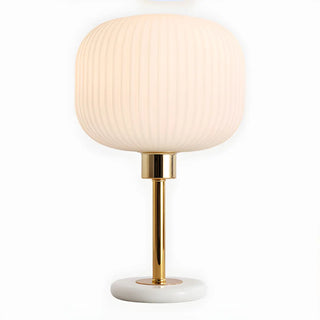 Minimalist White Fabric Lantern Decorative Table Lamp Zawala Image - 14