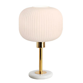 Minimalist White Fabric Lantern Decorative Table Lamp Zawala Image - 15