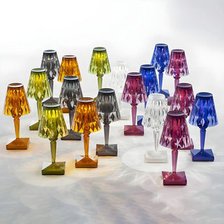 Simple Square Base Cup Shape Colorful Decor Table Lamp Zawala Image - 1